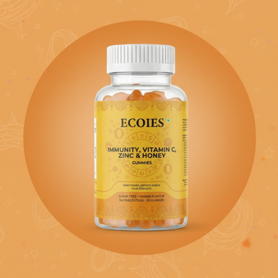 ECOIES Immunity Vitamin C + Zinc + Honey Gummies