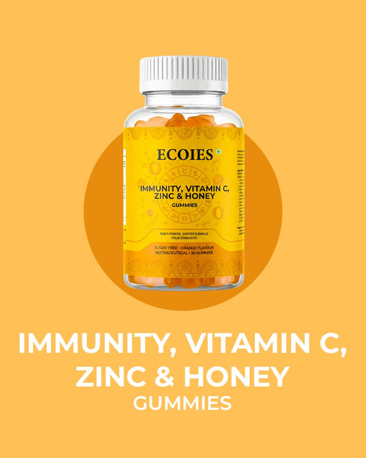ECOIES Immunity Vitamin C + Zinc + Honey Gummies